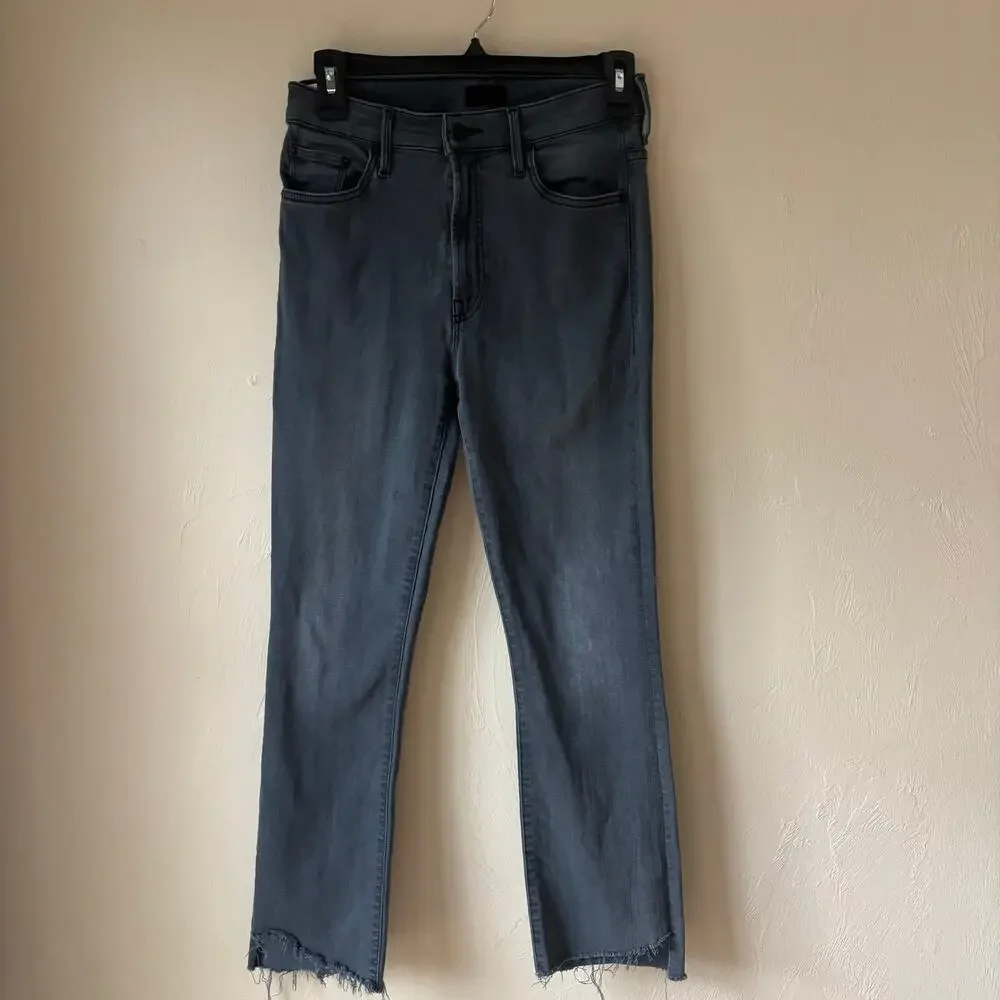 Mother The Insider‎ Crop Step Fray Dancing in the Moonlight Size 27 Black